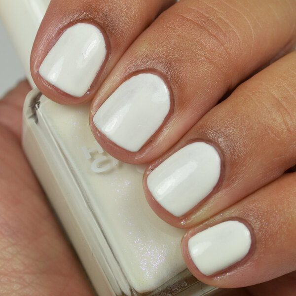 Nail polish swatch / manicure of shade Hard Candy Coconut