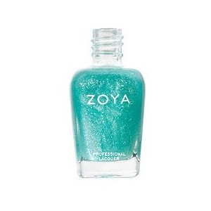 Nail polish swatch / manicure of shade Zoya Southbeach Ice