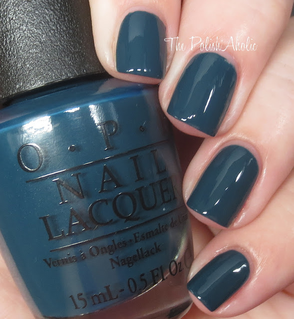 Nail polish swatch / manicure of shade OPI CIA = Color is Awesome