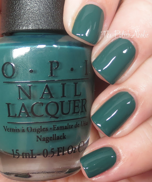 Nail polish swatch / manicure of shade OPI Stay Off the Lawn!!