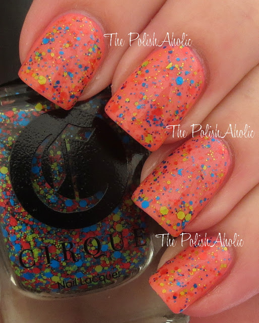 Nail polish swatch / manicure of shade Cirque Colors Electric Circus