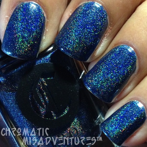 Nail polish swatch / manicure of shade Cirque Colors Night Sky