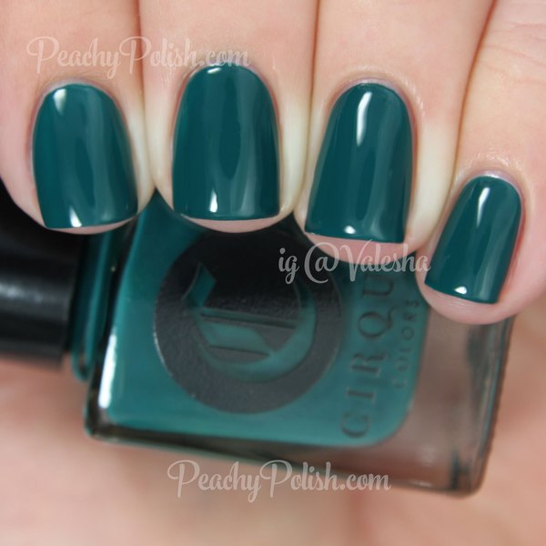 Nail polish swatch / manicure of shade Cirque Colors Tavern on the Teal