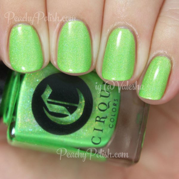 Nail polish swatch / manicure of shade Cirque Colors Flash
