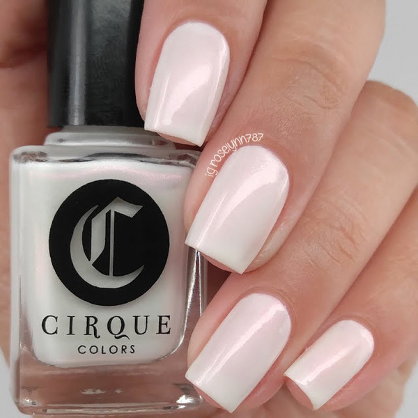 Nail polish swatch / manicure of shade Cirque Colors Pret-A-Pearl