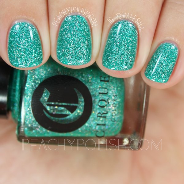 Nail polish swatch / manicure of shade Cirque Colors Paraiba