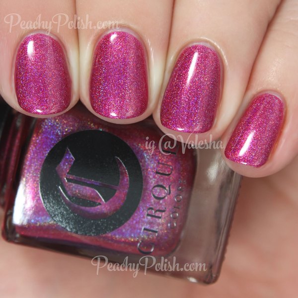 Nail polish swatch / manicure of shade Cirque Colors Framboise