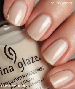Nail polish swatch / manicure of shade China Glaze Oxygen
