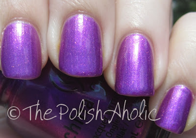 Nail polish swatch / manicure of shade China Glaze Seniorita Bonita