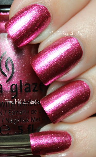 Nail polish swatch / manicure of shade China Glaze Mistletoe Me!