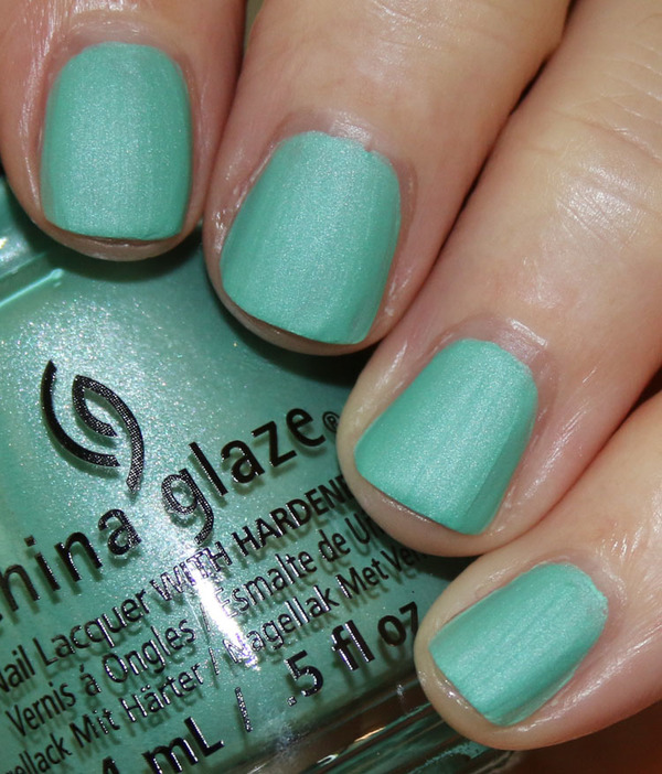 Nail polish swatch / manicure of shade China Glaze Partridge In A Palm Tree
