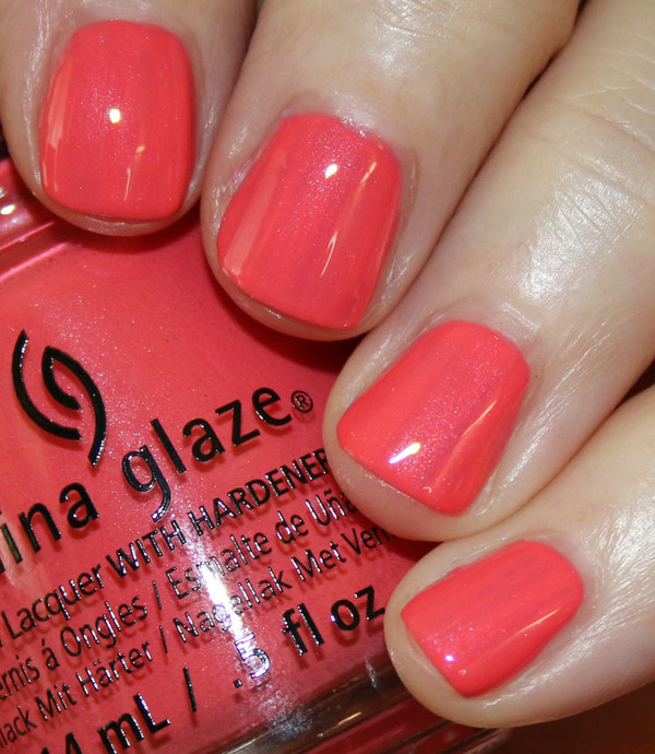 Nail polish swatch / manicure of shade China Glaze Warm Wishes