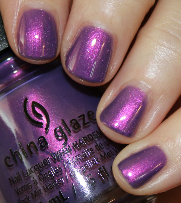 Nail polish swatch / manicure of shade China Glaze Seas And Greetings