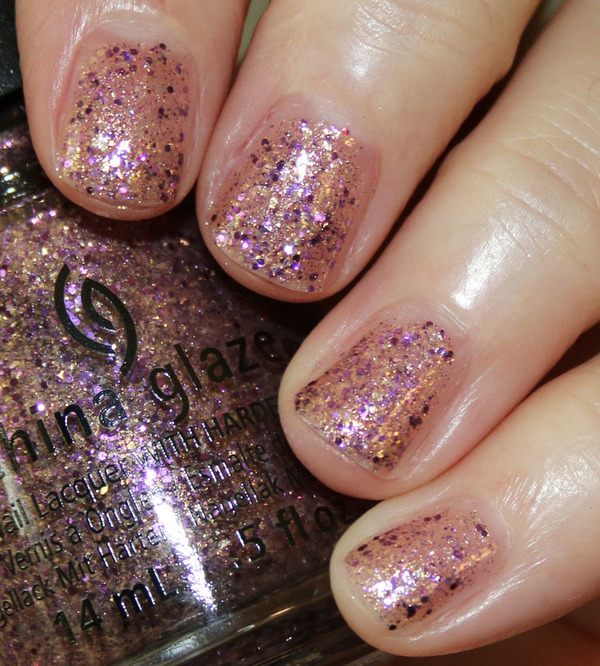 Nail polish swatch / manicure of shade China Glaze Let’s Shell-ebrate