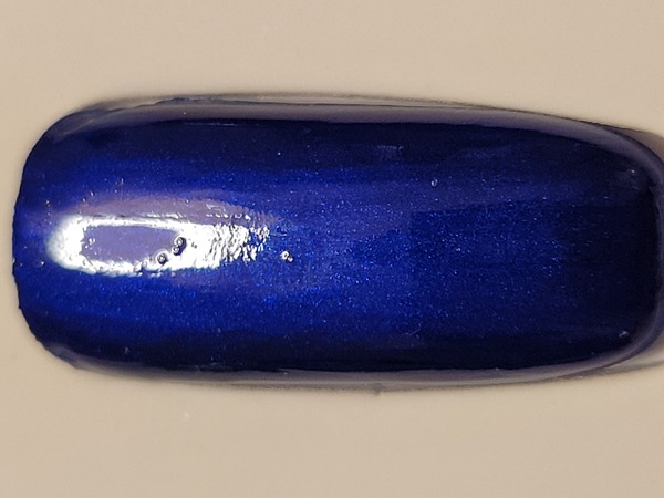 Nail polish swatch / manicure of shade China Glaze Combat Blue-Ts