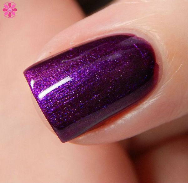 Nail polish swatch / manicure of shade China Glaze Purple Fiction