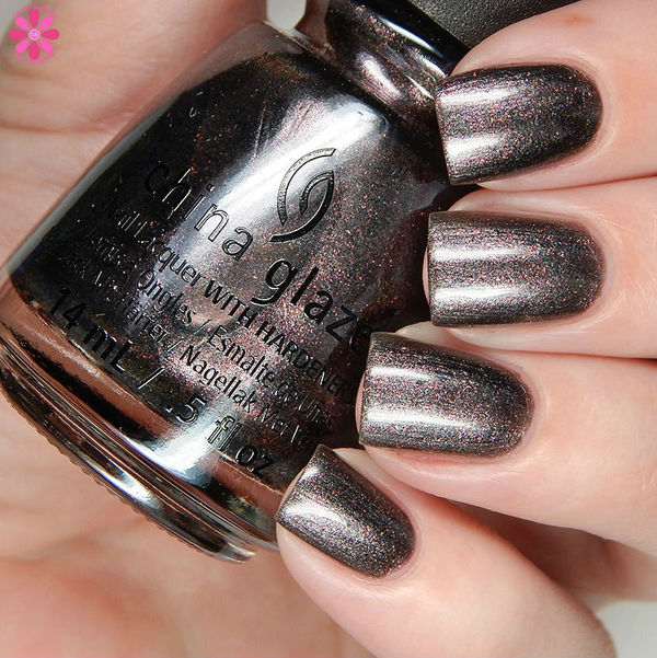 Nail polish swatch / manicure of shade China Glaze Heroine Chic