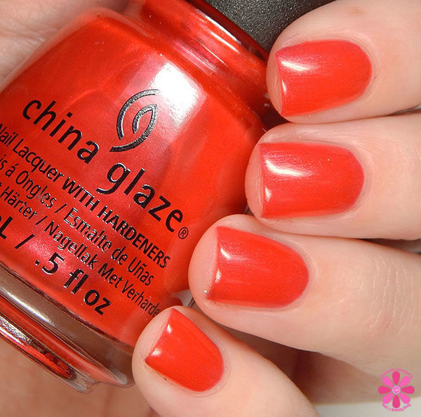 Nail polish swatch / manicure of shade China Glaze Son Of A Nutcracker