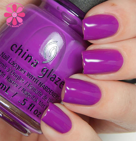 Nail polish swatch / manicure of shade China Glaze Violet Vibes