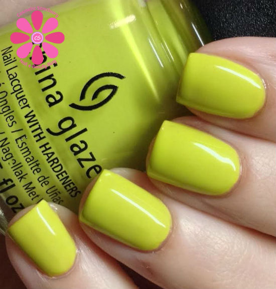 Nail polish swatch / manicure of shade China Glaze Trip Of A Lime Time