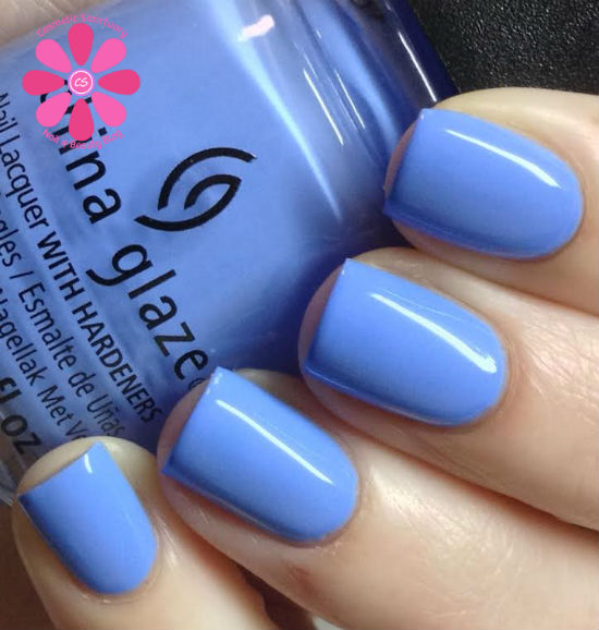 Nail polish swatch / manicure of shade China Glaze Boho Blues