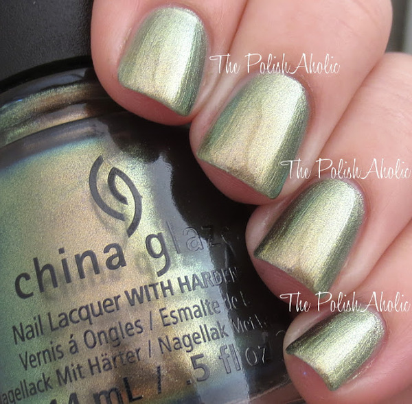 Nail polish swatch / manicure of shade China Glaze Gone Glamping
