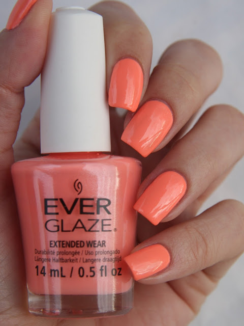 Nail polish swatch / manicure of shade China Glaze What's The Coral-Ation