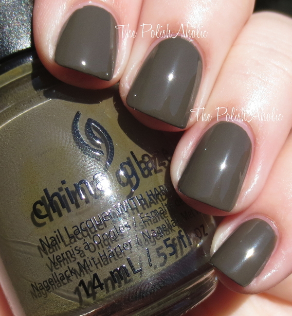 Nail polish swatch / manicure of shade China Glaze Don't Get Derailed