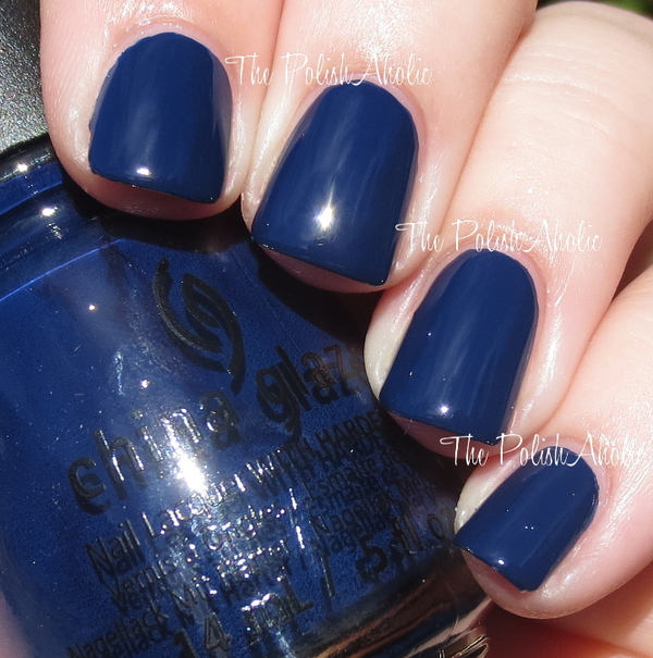 Nail polish swatch / manicure of shade China Glaze One Track Mind