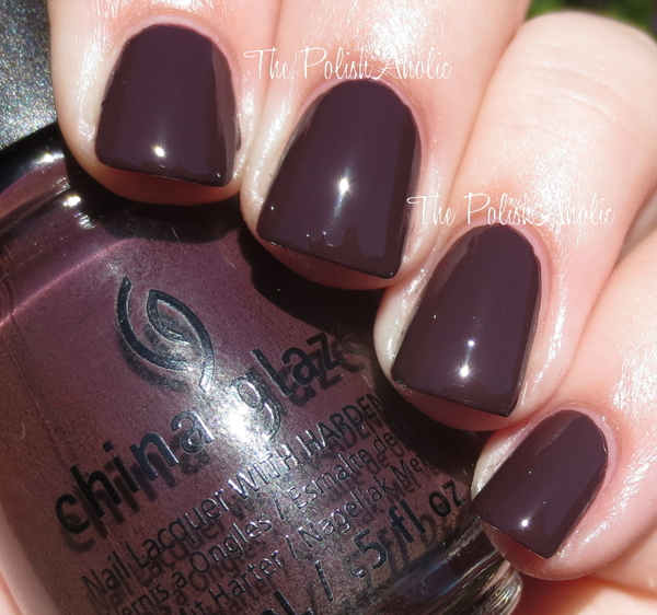 Nail polish swatch / manicure of shade China Glaze What Are You A-Freight Of