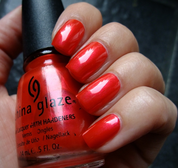 Nail polish swatch / manicure of shade China Glaze Bad Landing