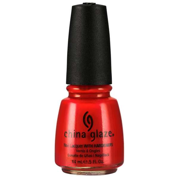 Nail polish swatch / manicure of shade China Glaze Aztec Orange