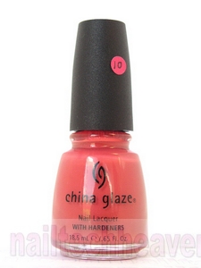 Nail polish swatch / manicure of shade China Glaze Cappuccino
