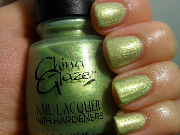 Nail polish swatch / manicure of shade China Glaze Crocodile Lounge