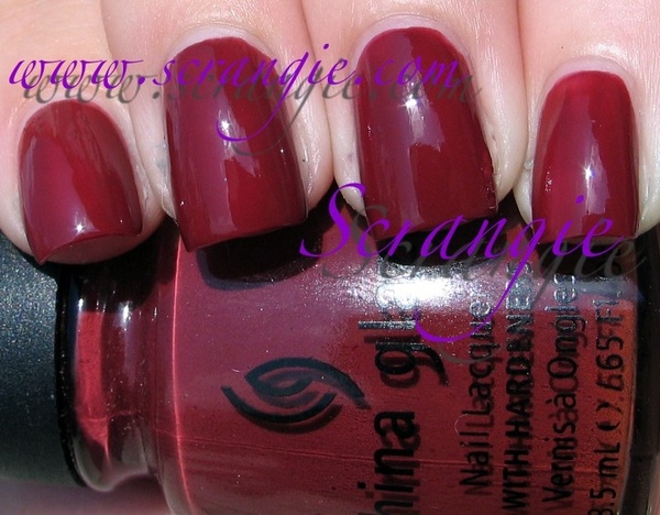 Nail polish swatch / manicure of shade China Glaze Gypsy Cocoa