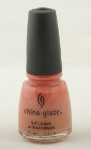 Nail polish swatch / manicure of shade China Glaze Shy Blush