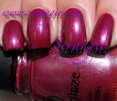 Nail polish swatch / manicure of shade China Glaze Twilight