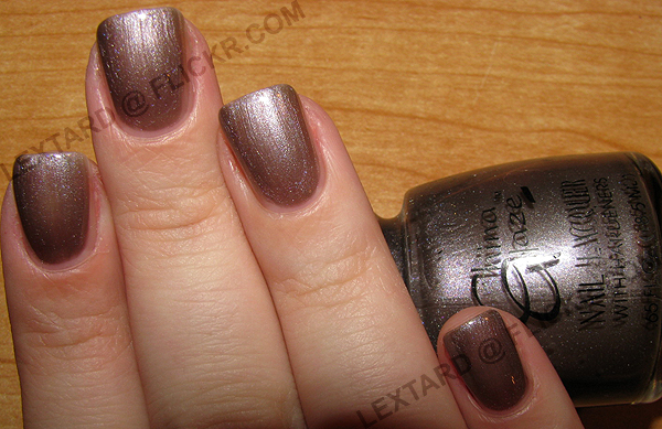 Nail polish swatch / manicure of shade China Glaze Visible Shivers