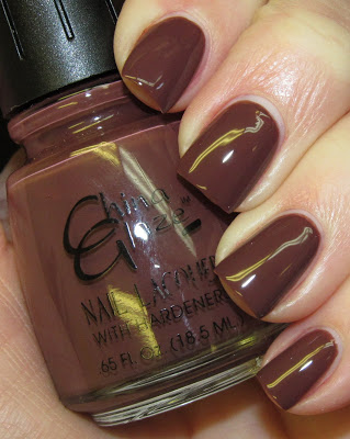 Nail polish swatch / manicure of shade China Glaze Winter Spice