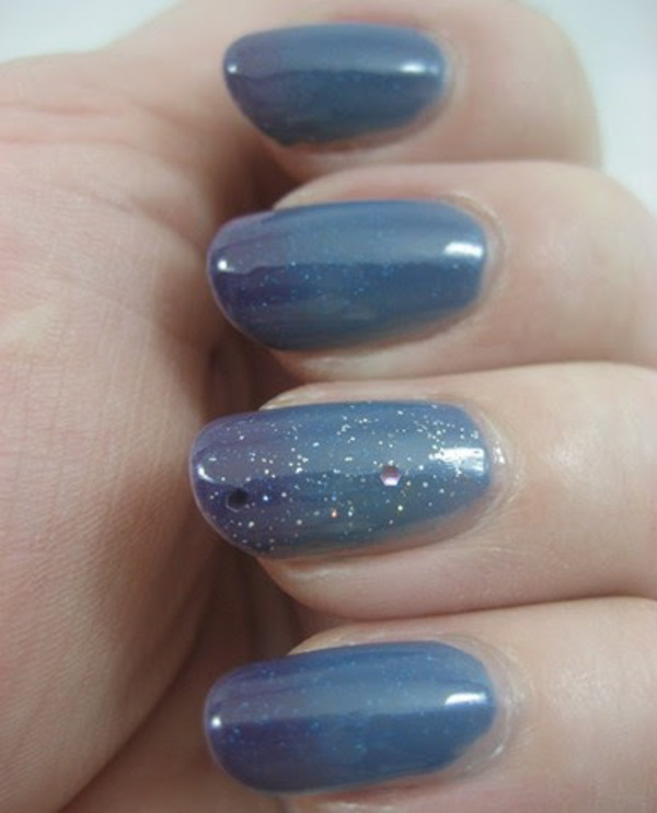 Nail polish swatch / manicure of shade China Glaze Blue To Purple