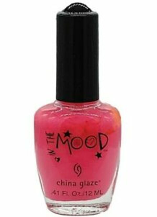 Nail polish swatch / manicure of shade China Glaze Bright Red to Pink