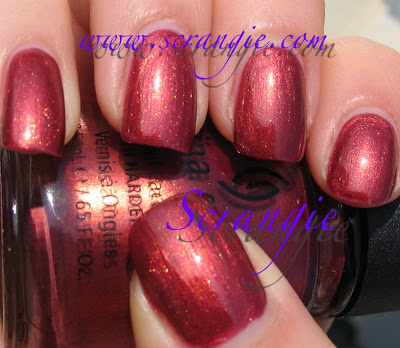 Nail polish swatch / manicure of shade China Glaze Hippie Chic