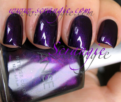 Nail polish swatch / manicure of shade Anise Grape Is The Word