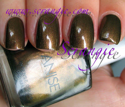 Nail polish swatch / manicure of shade Anise Jewelry Optional