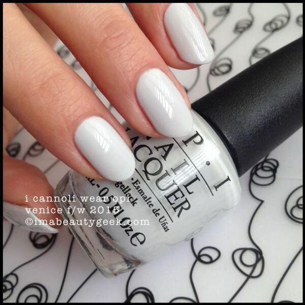 Nail polish swatch / manicure of shade OPI I Cannoli Wear OPI