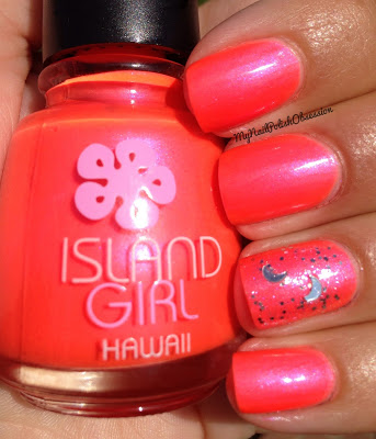 Nail polish swatch / manicure of shade Island Girl Hula Girl