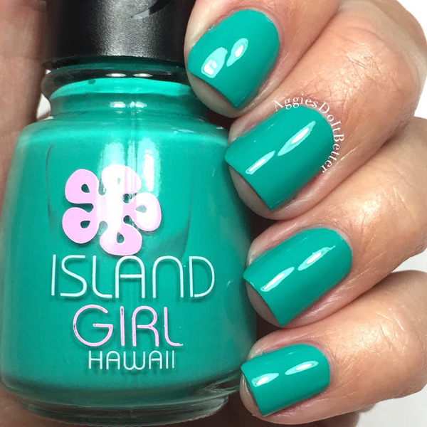 Nail polish swatch / manicure of shade Island Girl Aloha Paradise