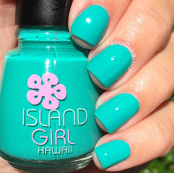 Nail polish swatch / manicure of shade Island Girl Aloha Paradise