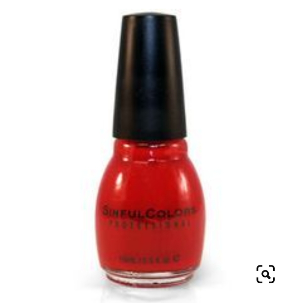 Nail polish swatch / manicure of shade Sinful Colors Cindy Red