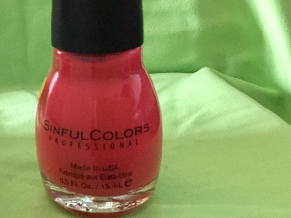 Nail polish swatch / manicure of shade Sinful Colors Thimbleberry